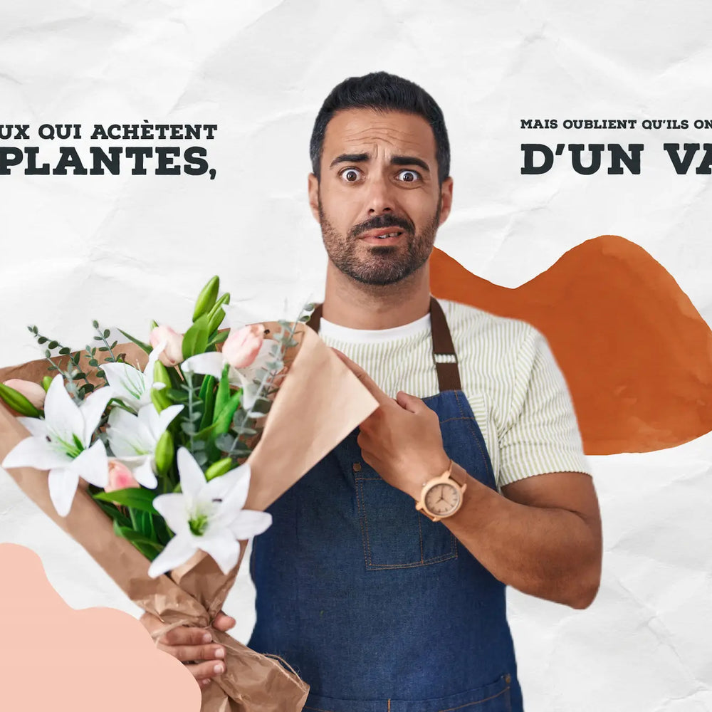 achat et vente pot de fleurs, sapin en pot naturel, plante suspendue, pot en coco, vase en verre, vase en céramique, vase femme et vase apollon, tableau vegetal stabilisé. Vase visage champignons decoration kipok
