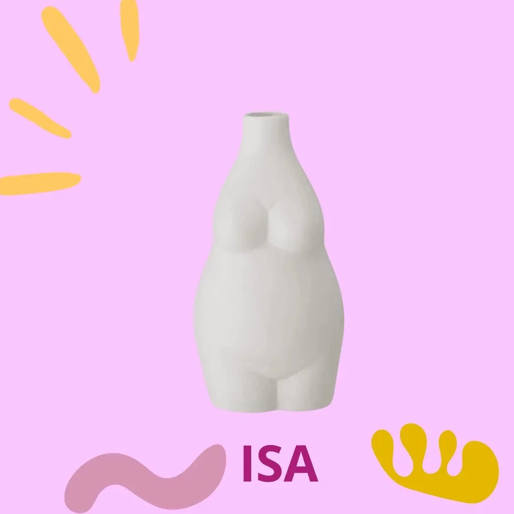 
                  
                    vase femme en céramique -mini vase femme pour fleurs séchées et tiges. Mini vase pour salle de bain et chambre. Kipok
                  
                