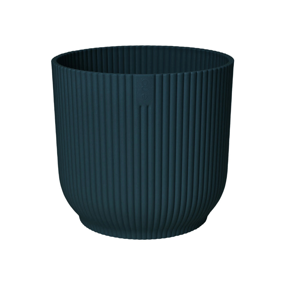 Grand pot de fleurs  bleu en plastique sans trou. pot de fleurs pour intérieur.  Pot rond 25 cm diamètre. Kipok. Livraison  pot de fleurs.