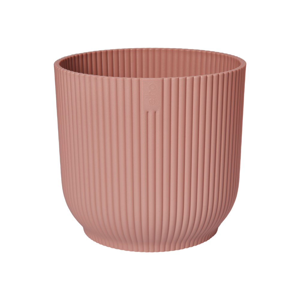 cache pot rond en plastique rose. Grand  Pot de fleur rose existe en plusieurs tailles et couleurs. Pot de fleur pour interieur et exterieur.  Kipok. pot en plastique recycle.