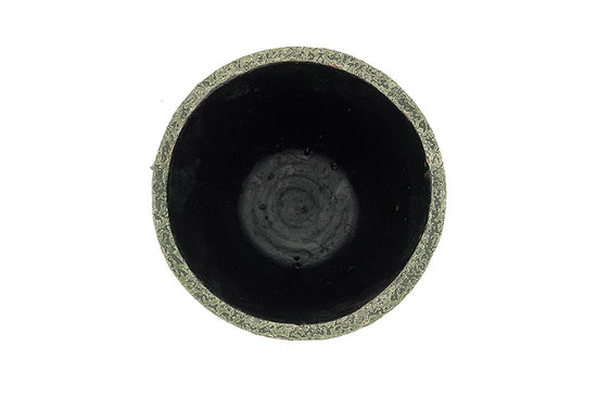Charger l&amp;#39;image dans la galerie, Intérieur du cache pot en céramique vert vide vendu sans plante. Pot de fleurs non percé. pot de fleurs en céramique vert sans trou. 
