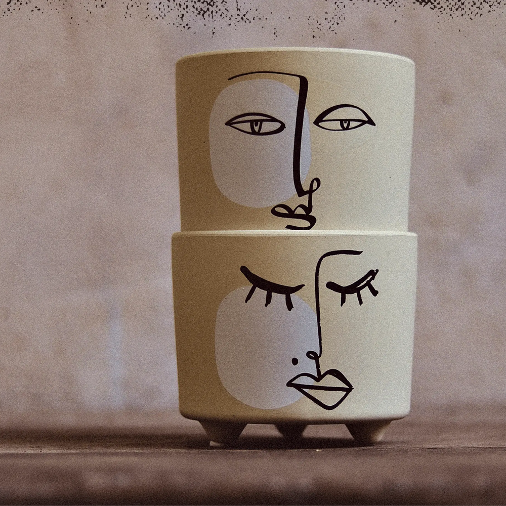 
                  
                    pot visage. Petit cache pot et pot de fleurs  avec visage. petit pot  vous donneront le sourire. petit pot de fleur pour plante petite ou petit cactus. Pot de fleur pas cher. Kipok. Visage pot de fleurs.
                  
                
