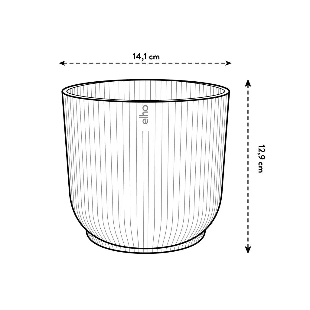 Vibes- Cache pot bleu rond Diametre 14 cm